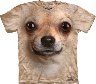 Chihuahua Big Face Dog ADULT SIZE T SHIRT THE MOUNTAIN NEW