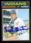 1971 Topps # 429 Chuck Hinton Autographed EX++ Cleveland Indians