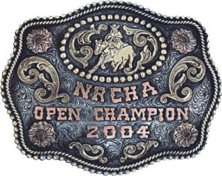 Cool Clint Mortenson Custom Rodeo Trophy Belt Buckle