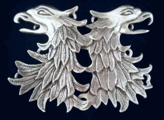 Cloak Clasp Eagle or Griffin Clasp in Fine Pewter Made in USA for 