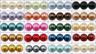 Glass Pearl Beads Round   Choose your Colour & Size 4mm, 6mm, 8mm,10mm 