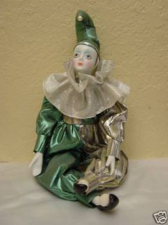 Vintage Clown Doll Pierrot Jester MUSICAL A MUST SEE