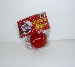 Foam Round Red Clown Christmas Reindeer Nose 2 Costume Accessory 