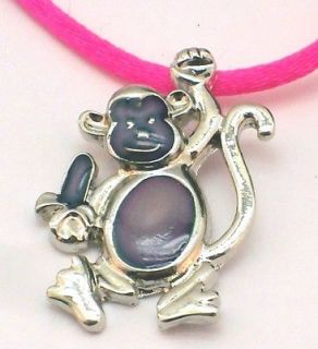 New Monkey Mood Color Change Pendant Colorful Necklace Gift Boxed