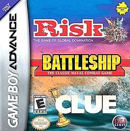 Risk Battleship Clue Nintendo Game Boy Advance, 2005