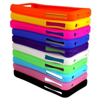   10pcs Multi Color Soft Bumper Case Cover Skins for iPhone 4 4S 4G GS6