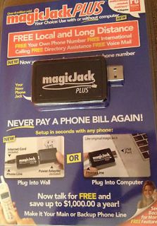 Magic Jack PLUS USB Phone Jack magicJack PLUS USB VOIP NEW IN PLASTIC 
