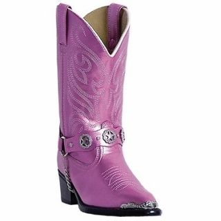 Laredo Little Concho Girls Cowboy Boots Size 8.5 13.5