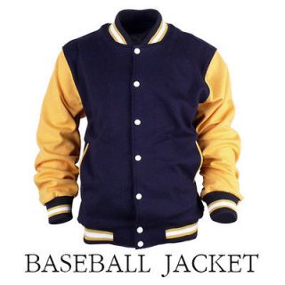 New athletic collage Varsity Baseball Letterman Cotton Jacket size m 