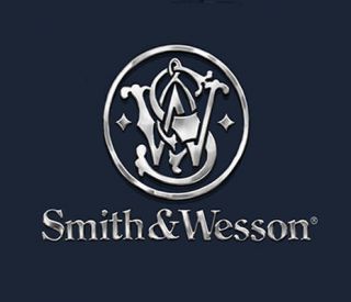 Smith and Wesson Chrome Logo NAVY Adult T shirt
