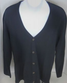 BANANA REPUBLIC Mens Navy Cotton Knit Cardigan Jacket Sizes M XXL