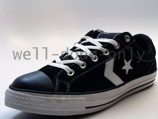 Converse Star Player S OX black white suede Skate Shoes