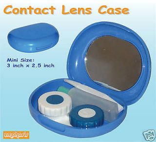 Cute Mini Mirror Contact Lens Case Set (Travel Kit, Lens Care Kit 