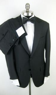 New OXXFORD Gibbons Peak Super 100s Black Tuxedo Tux Suit 38 38S NWT 