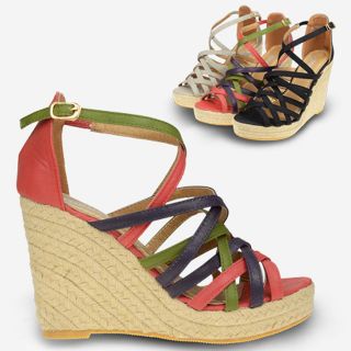 2012 Fashion Wedges High Heels Platform Women Shoes Pumps Strap 