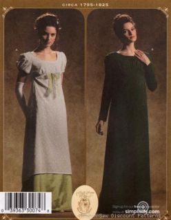Regency/Victor​ian Dress/Gown Costume PATTERN Titanic