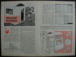 Playhouse How To Build PLANS 4x4 Take Apart design