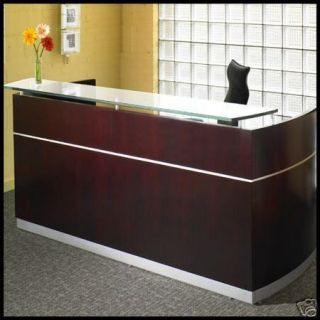 RECEPTION DESK Office Salon Receptionist Counter w ADA Return Designer 
