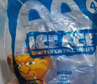 Mcdonalds Ice Age Continental Divide Toy # 4 Diego Action PVC Figure 