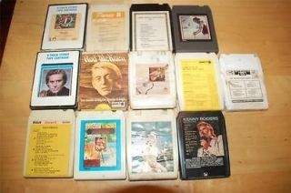 Lot 13 Country 8 Track Tapes Hee Haw Hank Snow Cowboy Copas Gene Tracy 
