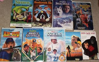 LOT 9 VHS Tapes VCR Disney WB DreamWorks Universal Angels Endzone 