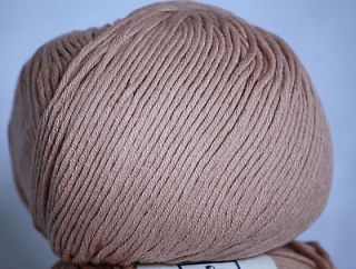 1x50g/1.76oz 100%Cotton Patiné Worsted yarn Elsebeth Lavold # 4 Ash 