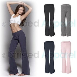 Bella Ladies Cotton Spandex Yoga Exercise Pants S 2XL Women Workout 