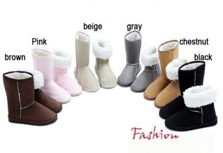 Colors Pick Women Winter Warm Mid calf Snow Boots Shoes Many Sizes 