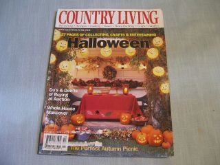 COUNTRY LIVING MAGAZINE October 2000 HALLOWEEN Dos and Donts of 