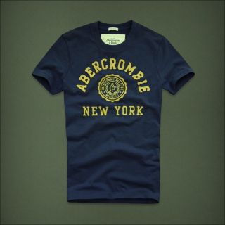 Abercrombie Mens tee Abercrombie New York BLUE/YELLOW NWT