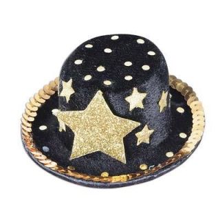 Awards Night Theme Party Mini Top Hat Star Hair Clip