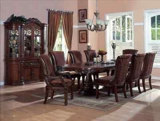 CROWN MARK ESTELLE 2120 DINING ROOM SET 2 ARM & 6 SIDE CHAIRS BUFFET 