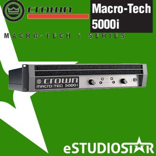CROWN MACRO TECH MA 5000i PROFESSIONAL STEREO POWER AMPLIFIER FULL 