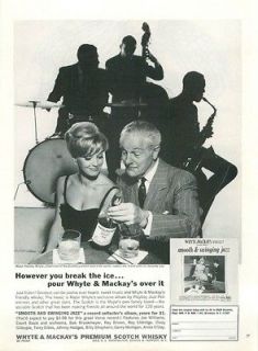 1964 Whyte & Mackays Scotch Whisky ad ~ Smooth & Swinging Jazz