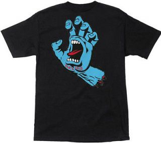 Santa Cruz Screaming Hand Regular T Shirt Black
