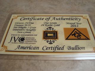 GOLD BARS 24 KT PURE 99.99 FINE 2012 GIFT FOR ALL CHRISTMAS BUMPER 