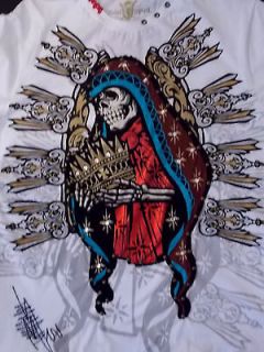 REBEL SPIRIT, Skull, Crown, T Shirt, Size XL ~ Rebel Royalty