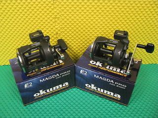 OKUMA MAGDA PRO MA 30DX 2BB FISHING REEL WITH LINE COUNTER   2 PACK!!