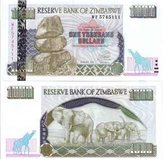   1000 Dollars Banknote Note Africa Bill Money World Currency p12 UNC