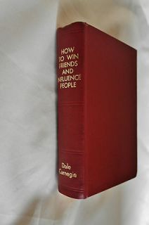   WIN FRIENDS AND INFLUENCE PEOPLE by DALE CARNEGIE 1st EDITION 1937 HC