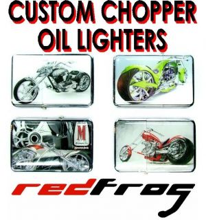 New American Import Motorcycle Chopper Design Wind Proof Oil Lighter 4 