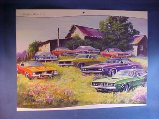   1972,1973,1974 Cuda/Dodge Challenger junkyard barn find Dale Klee art