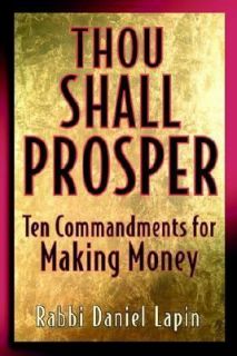   Commandments for Making Money by Daniel Lapin 2002, Hardcover
