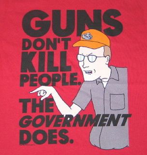 King of the Hill TV Series, Dale Guns Dont Kill People T Shirt, NEW 