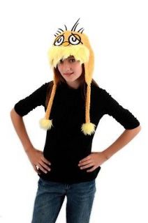 Dr. Seuss Lorax Costume Hoodie Hat Adult *New*