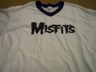 Misfits T Shirt White Mens X Large