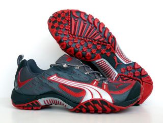 NIB Puma Cell Darby Trail Racer Gray/Red Mens Shoes US11