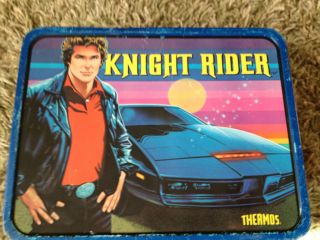 VINTAGE 1983 Knight Rider David Hasselhoff Metal Lunch Box No Thermos