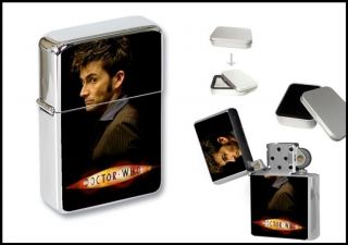 NEW HOT DR WHO DAVID TENNANT WIND PROOF CIGARETTE FLIP
