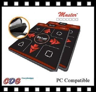 2x USB Master 1 inch DDR Deluxe Dance Pad Mats for PS3 and PC ~